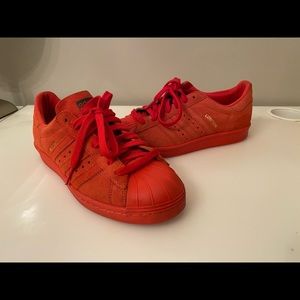 Adidas Red Suede Superstar RT